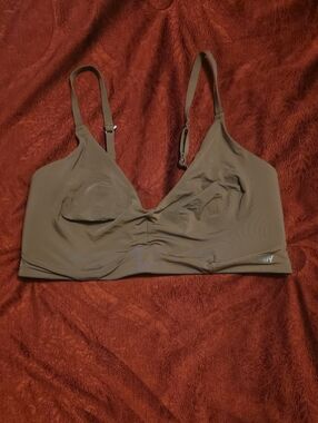 YITTY Brown Seamless V-Neck Bralette XL